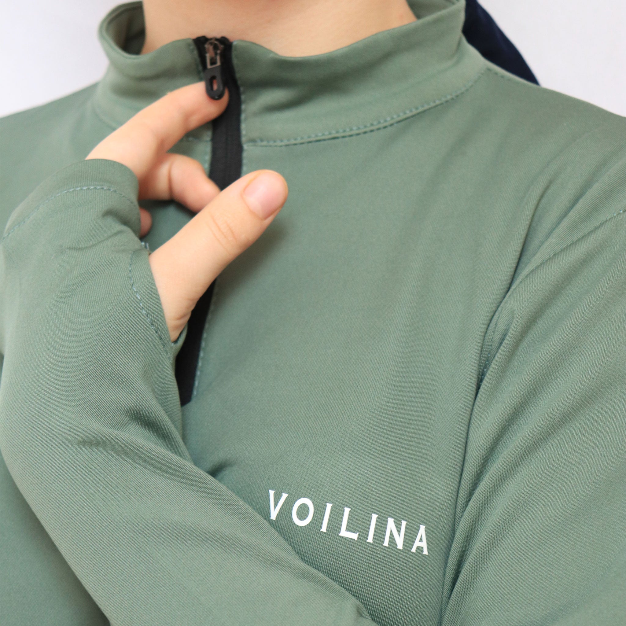 modest half zip top + Joggers