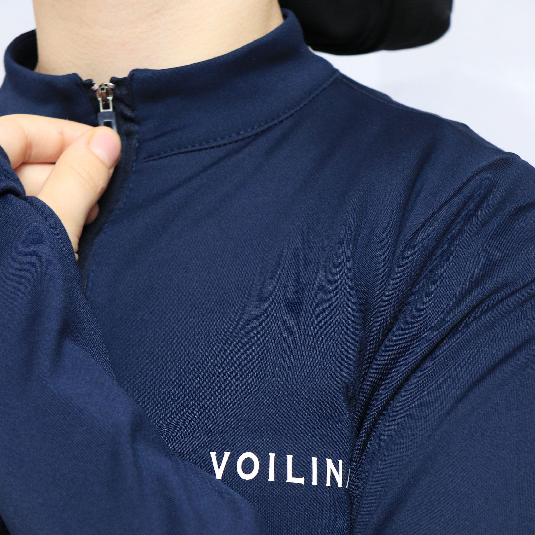 modest half zip top + Joggers