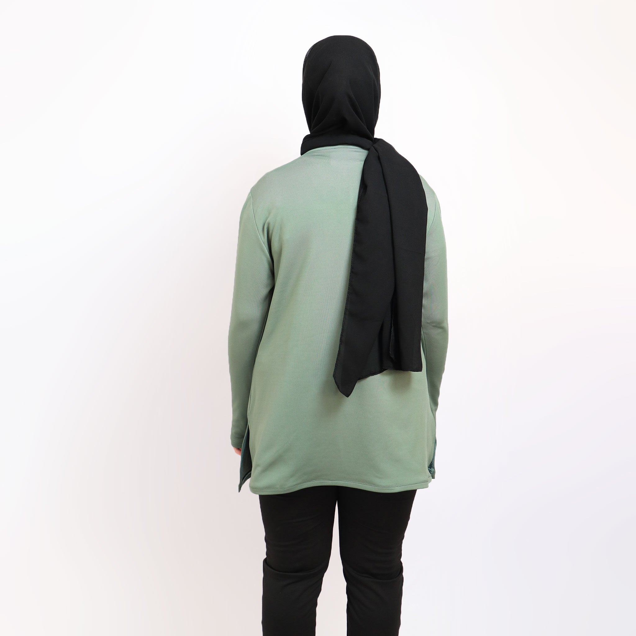 modest half zip top + Joggers